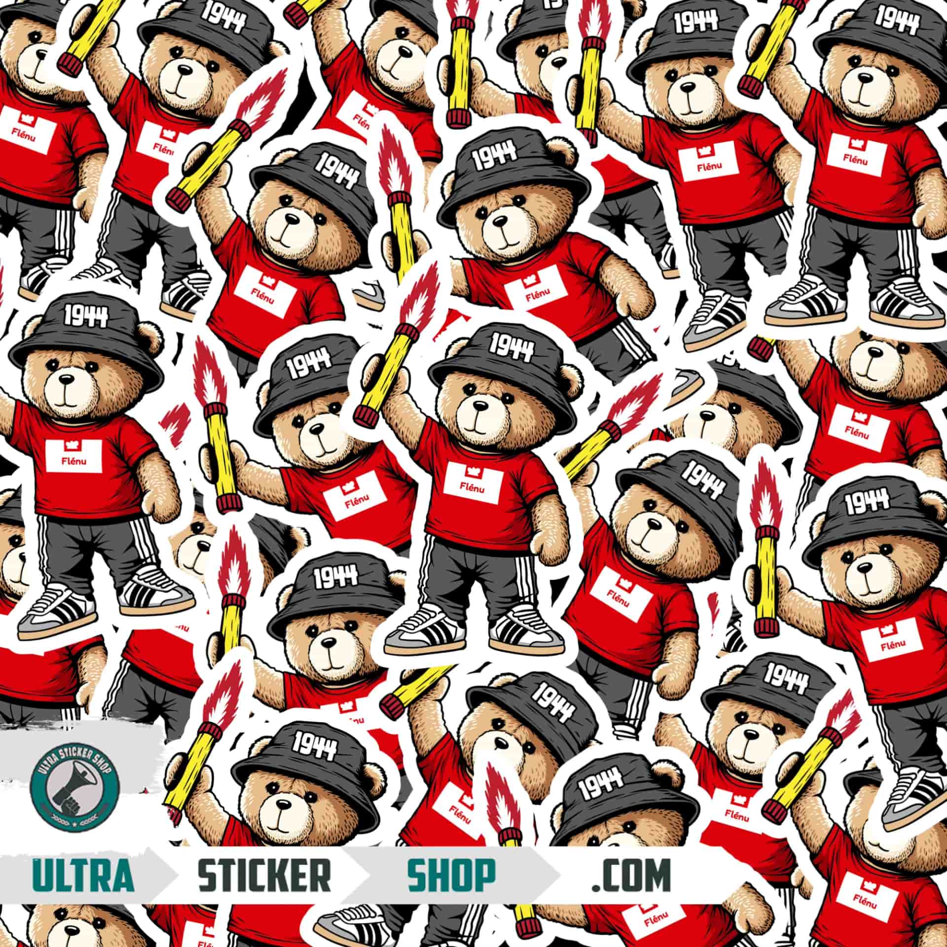 Flénu 1944 bear Stickers