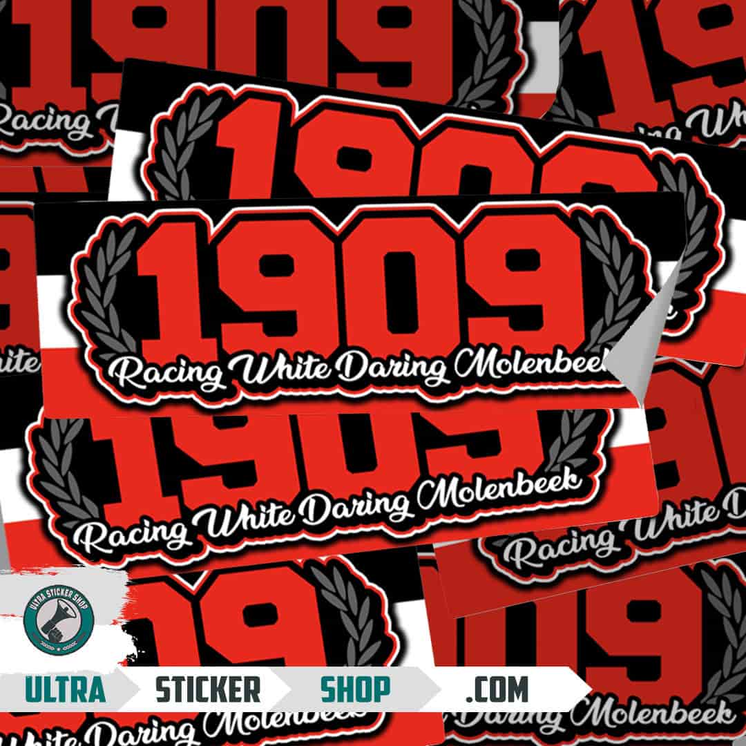 1909 Racing White Daring Molenbeek Stickers
