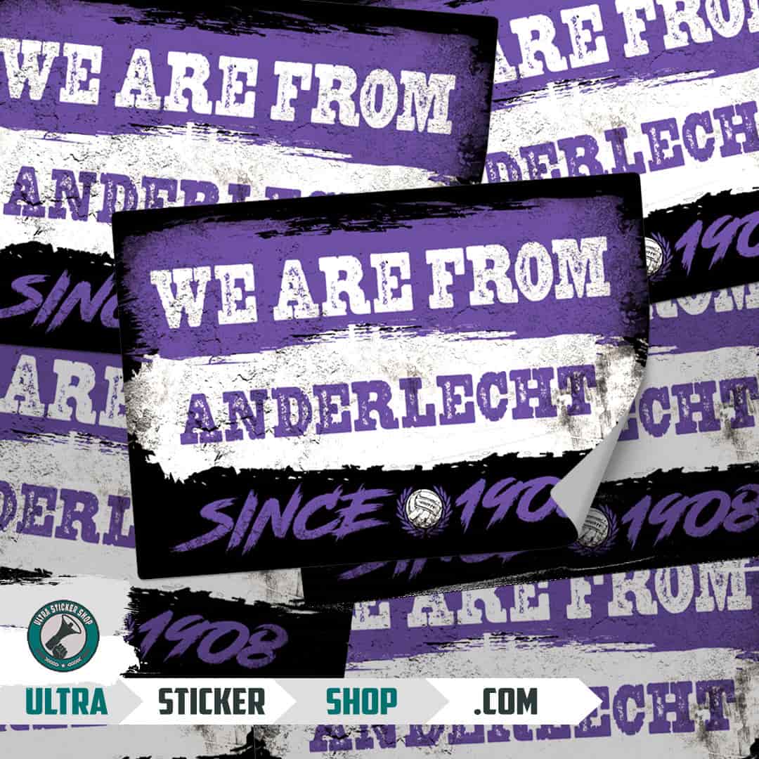 We are from Anderlecht since 1908 Autocollants