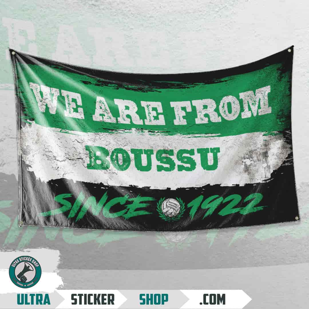 We are from Boussu since 1922 Drapeau