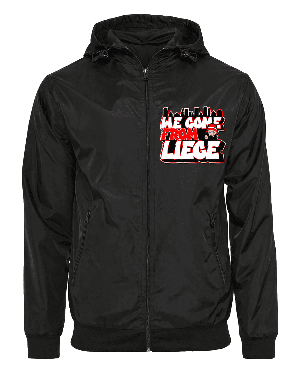 We come from Liege Veste avec cagoule amovible