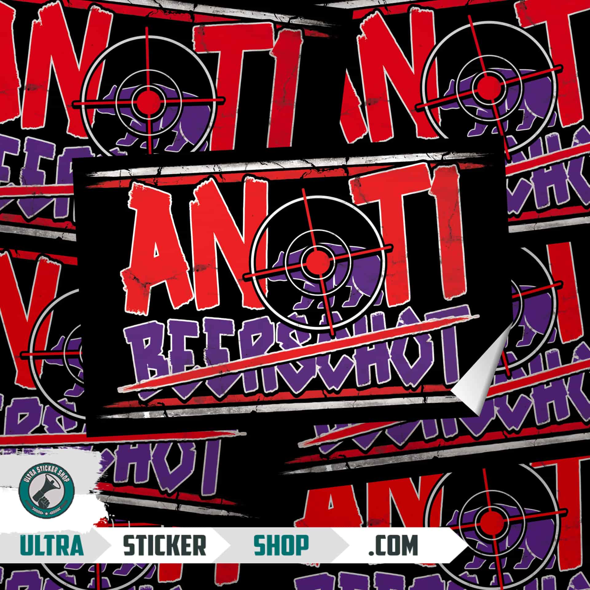 Anti Beerschot Autocollants