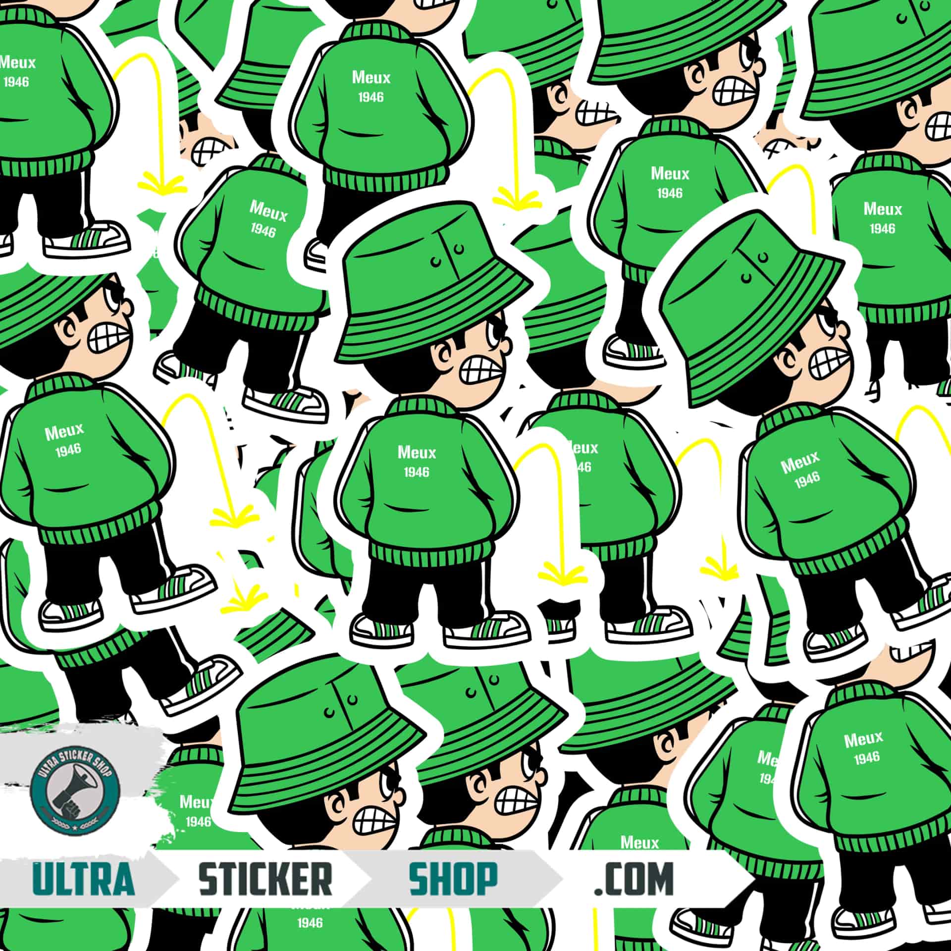 Meux 1946 Pee Kid Stickers