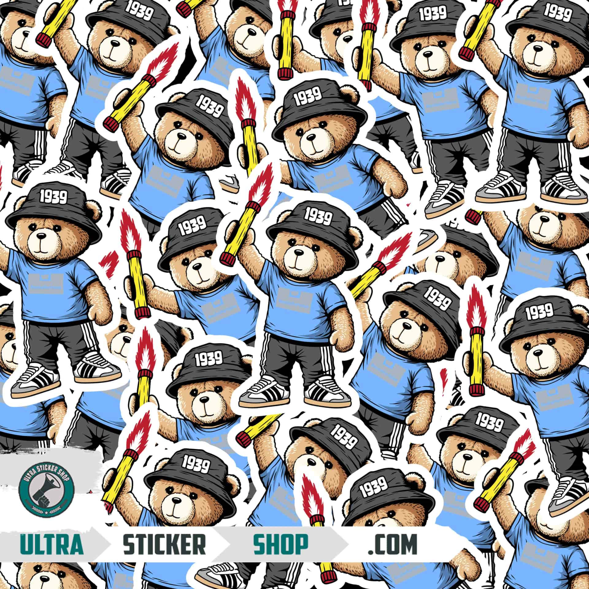Rochefortoise 1939 bear Stickers