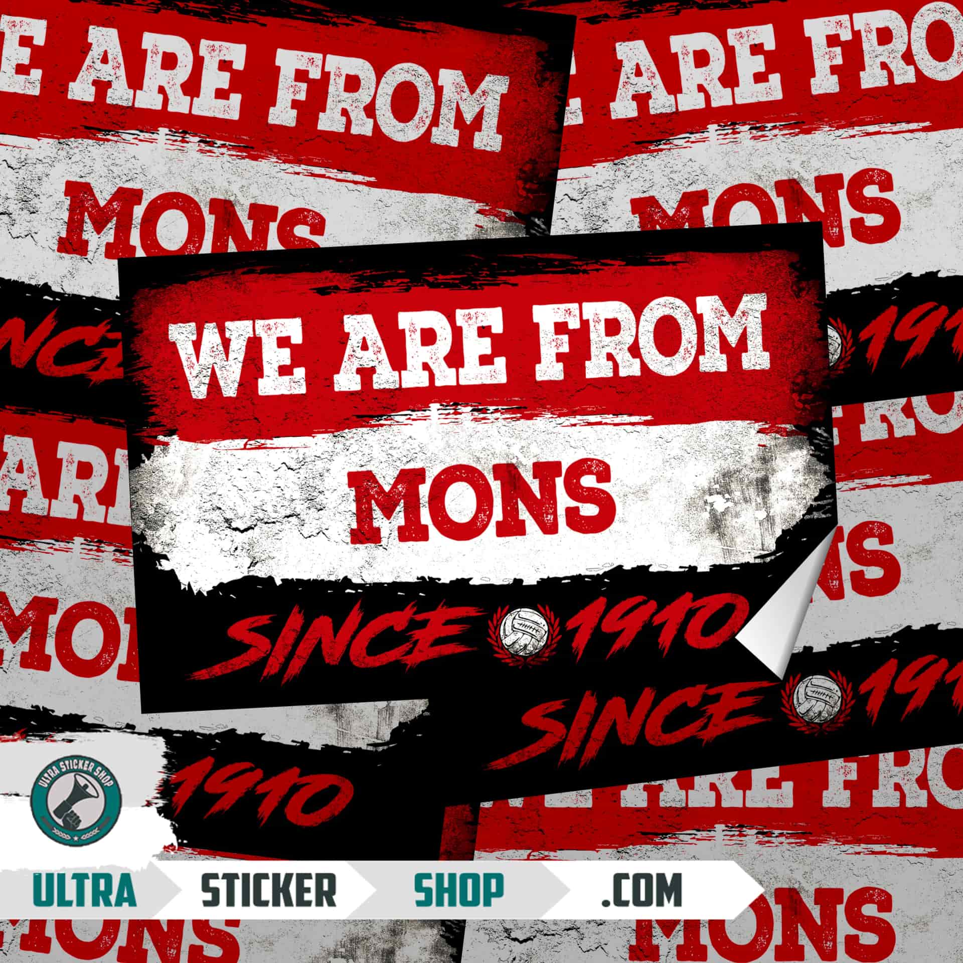 We Are From Mons 1910 Stickers