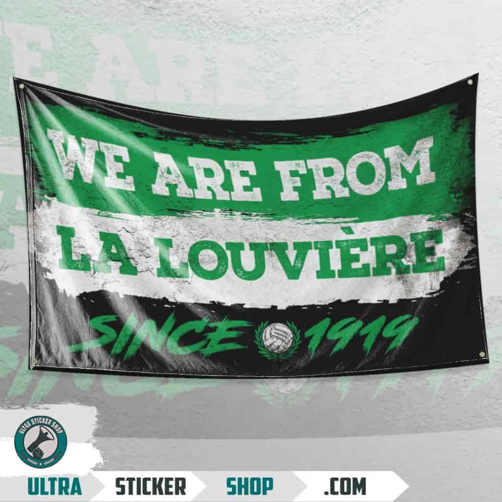 We are from La Louvière since 2017 Drapeau