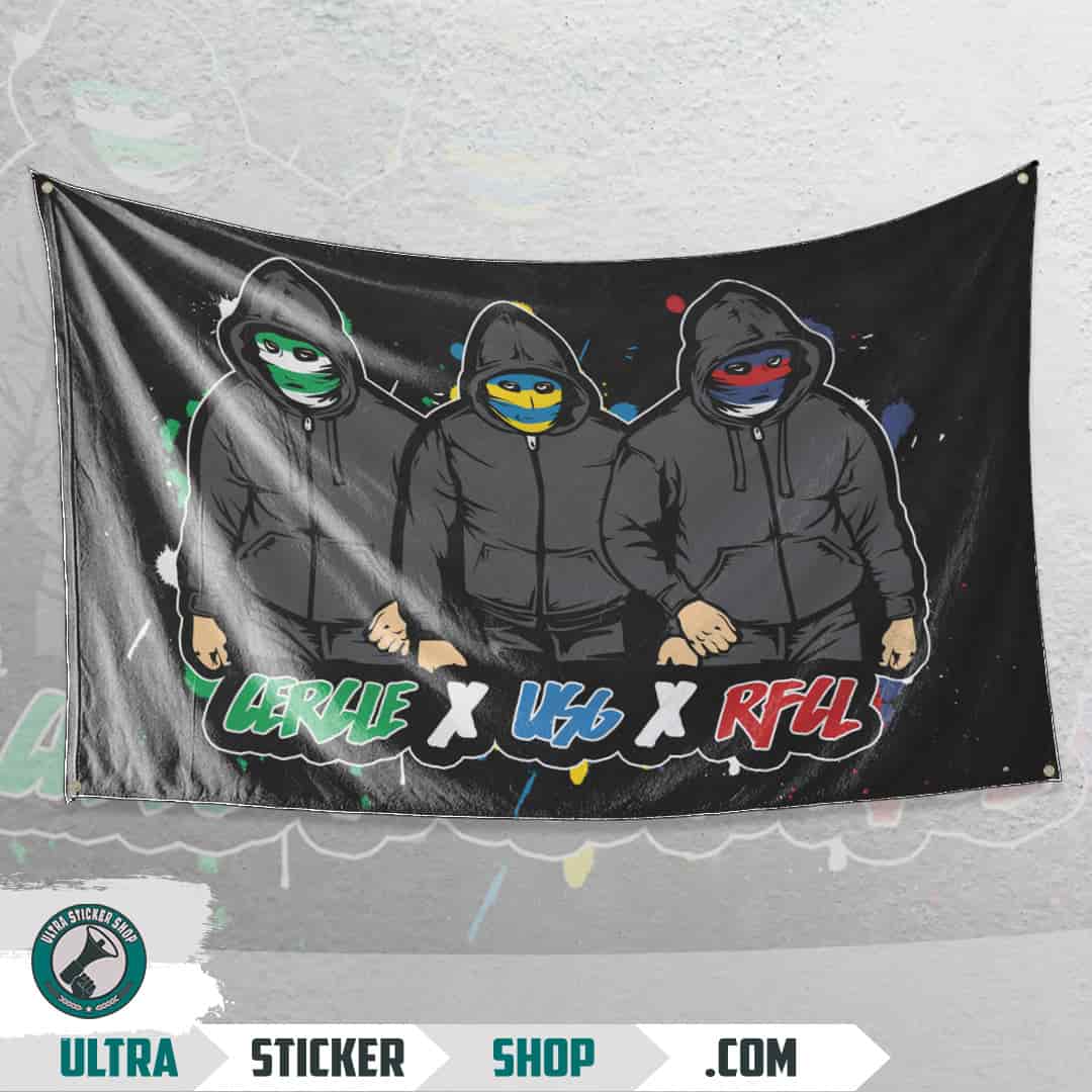 Cercle X USG X RFCL Drapeau