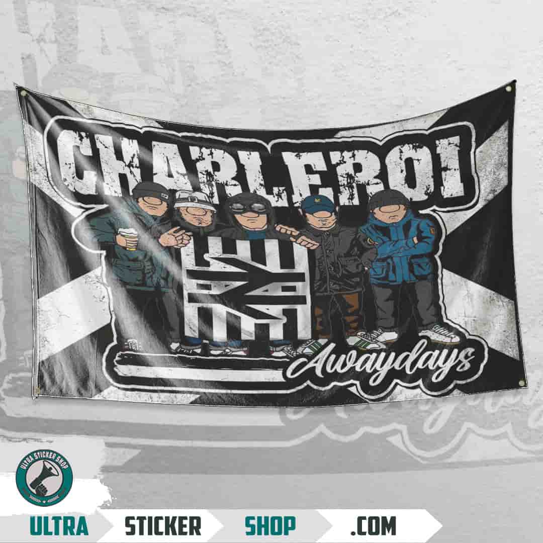 Charleroi awaydays Vlag