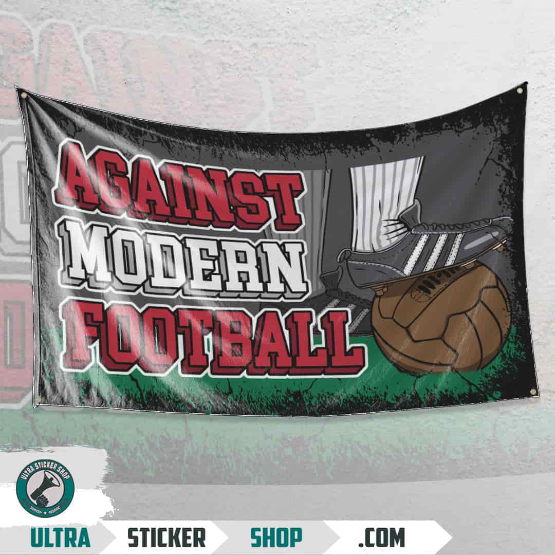 Against modern football Vlag