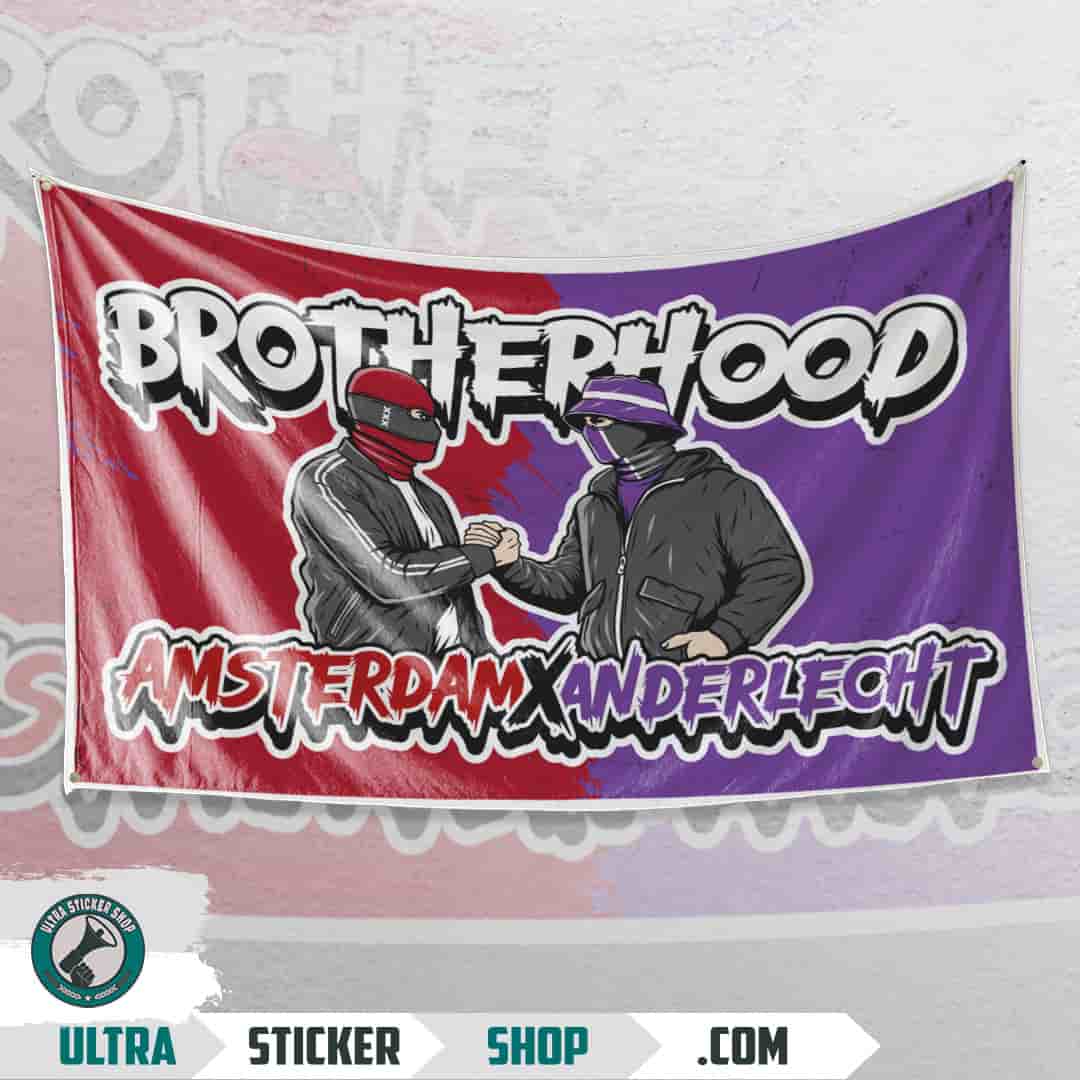 Brotherhood Amsterdam X Anderlecht Vlag