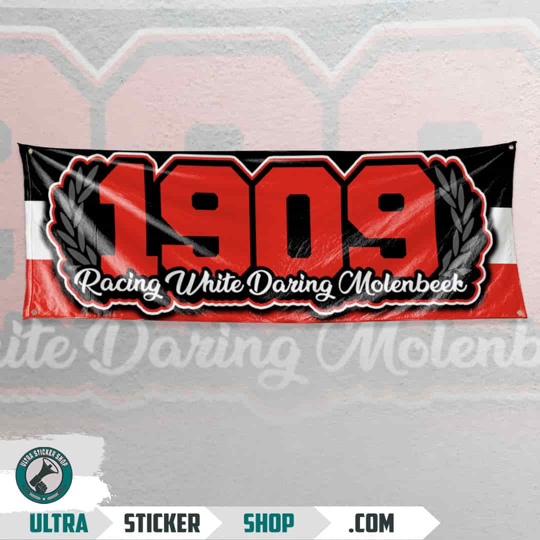 1909 Racing White Daring Molenbeek Vlag