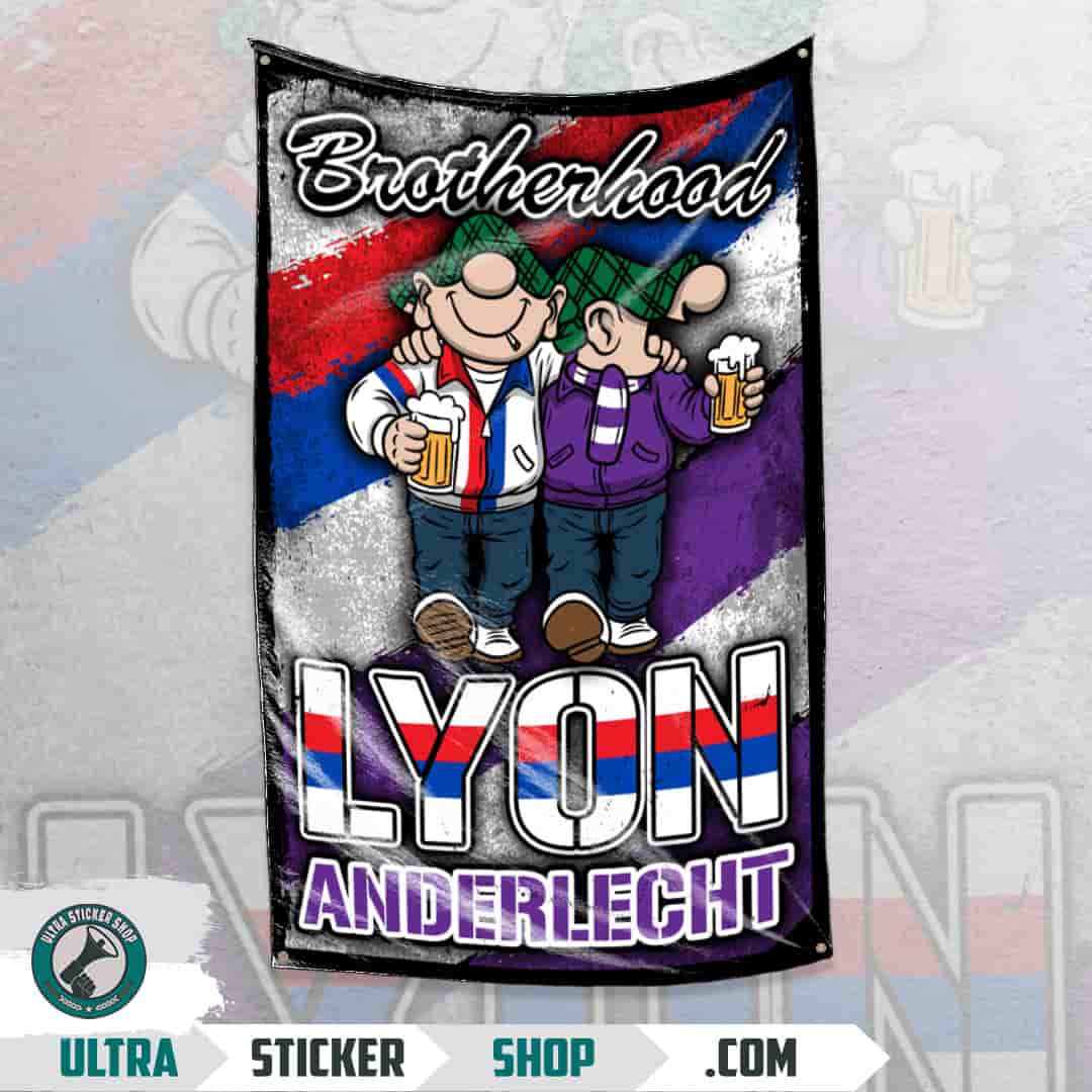 Brotherhood Lyon Anderlecht Vlag