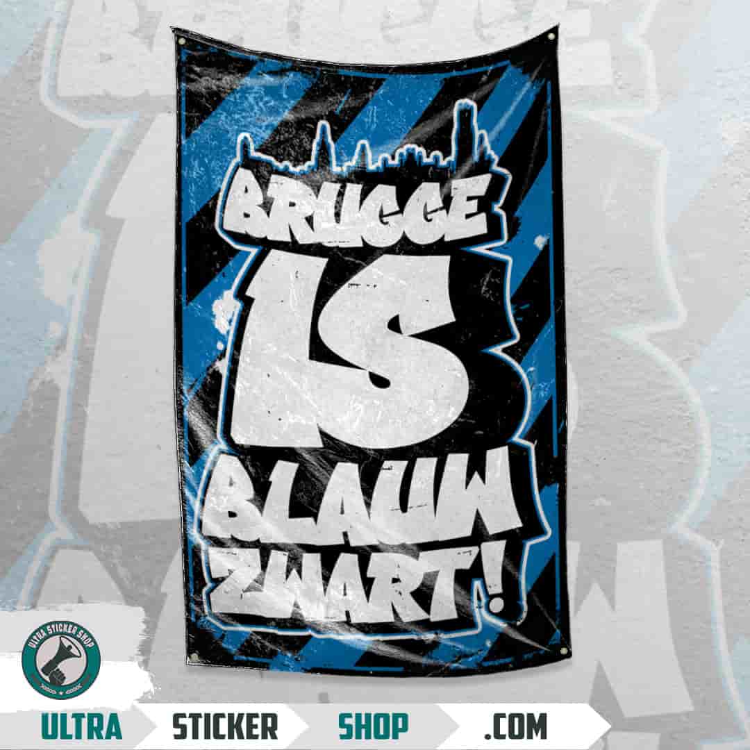 Brugge is blauw zwart! Vlag