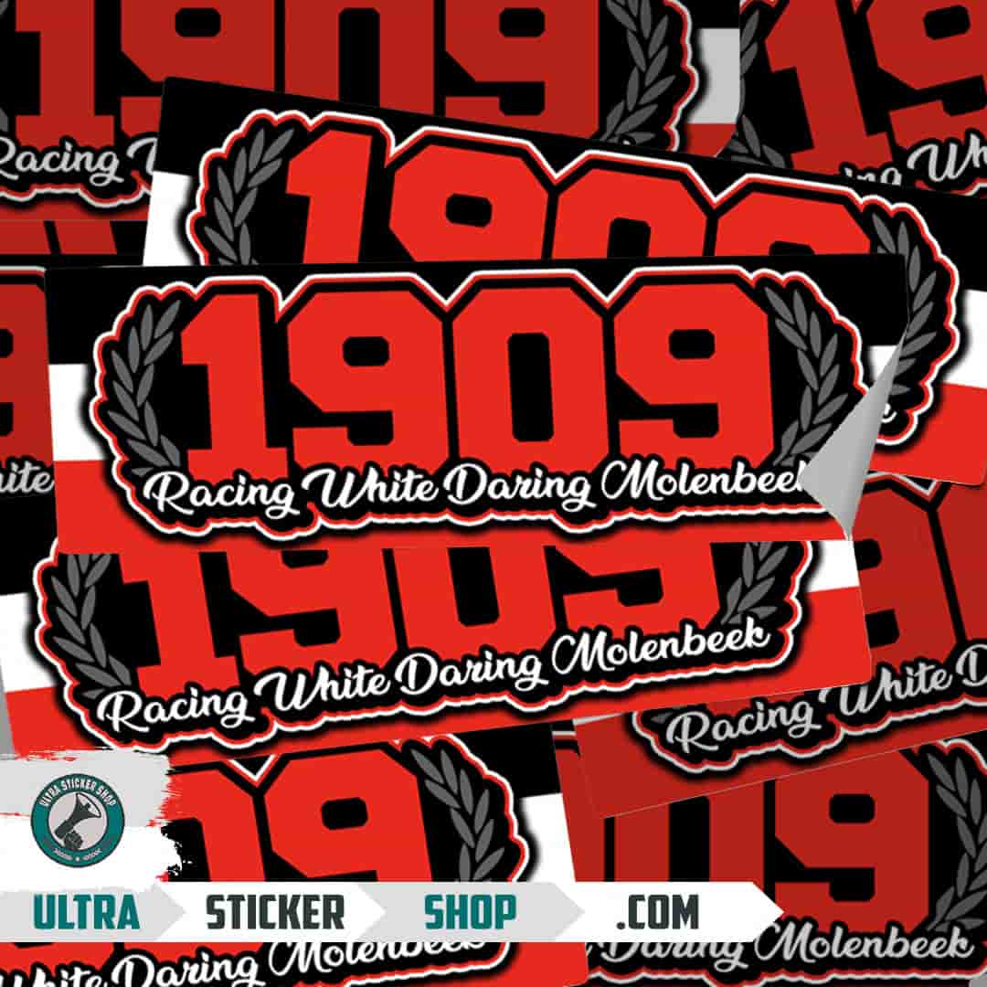 1909 Racing White Daring Molenbeek Stickers