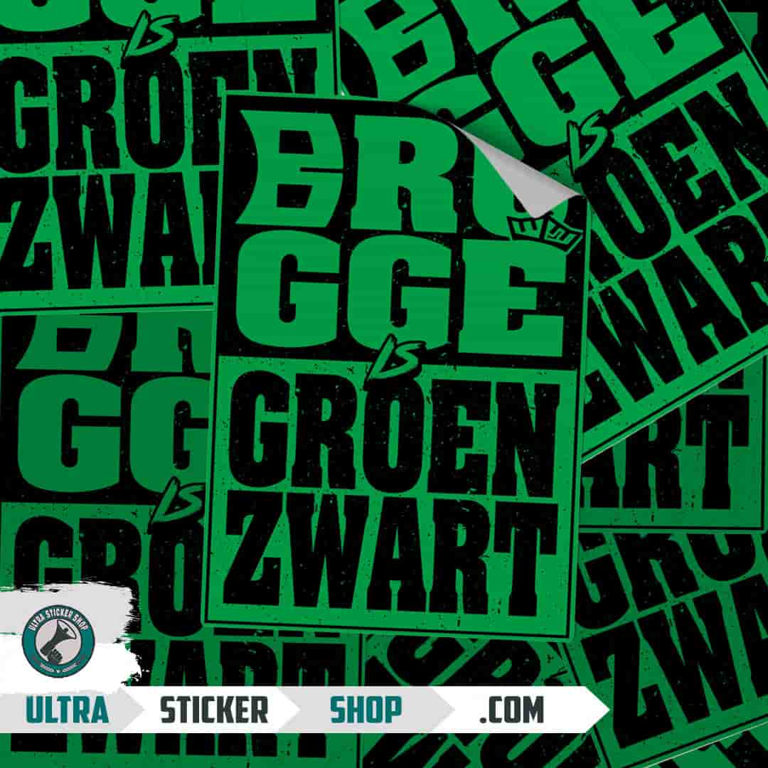 Brugge is groen zwart Stickers
