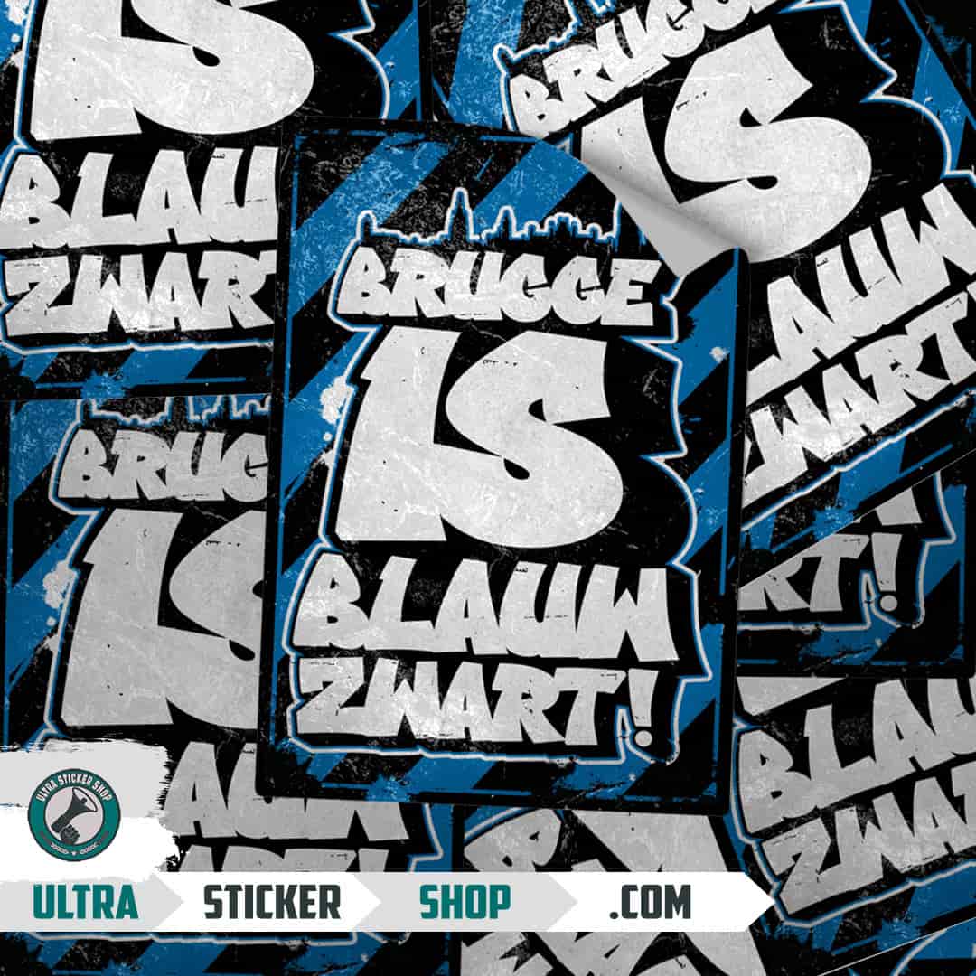 Brugge is blauw zwart! Stickers
