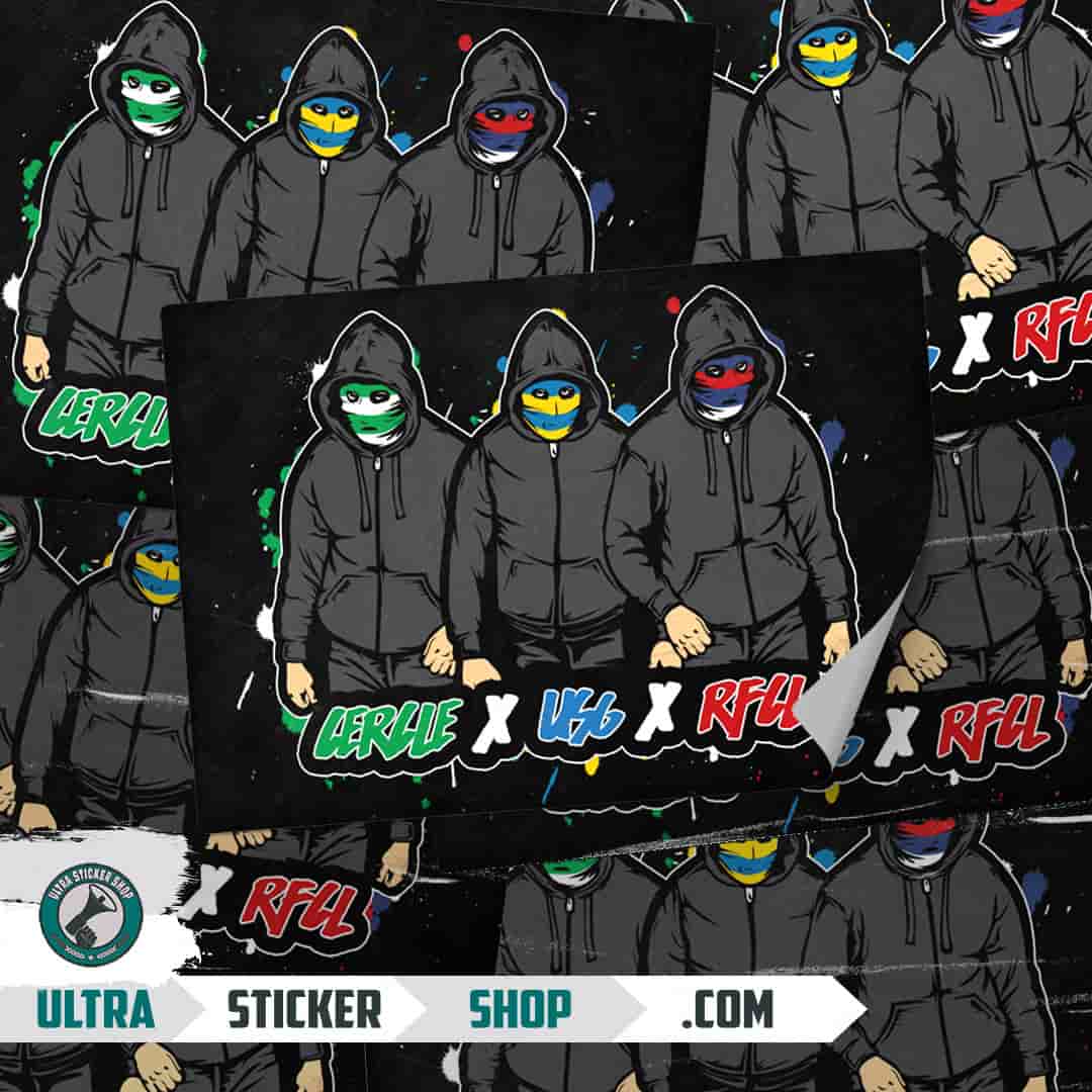 Cercle X USG X RFCL Autocollants