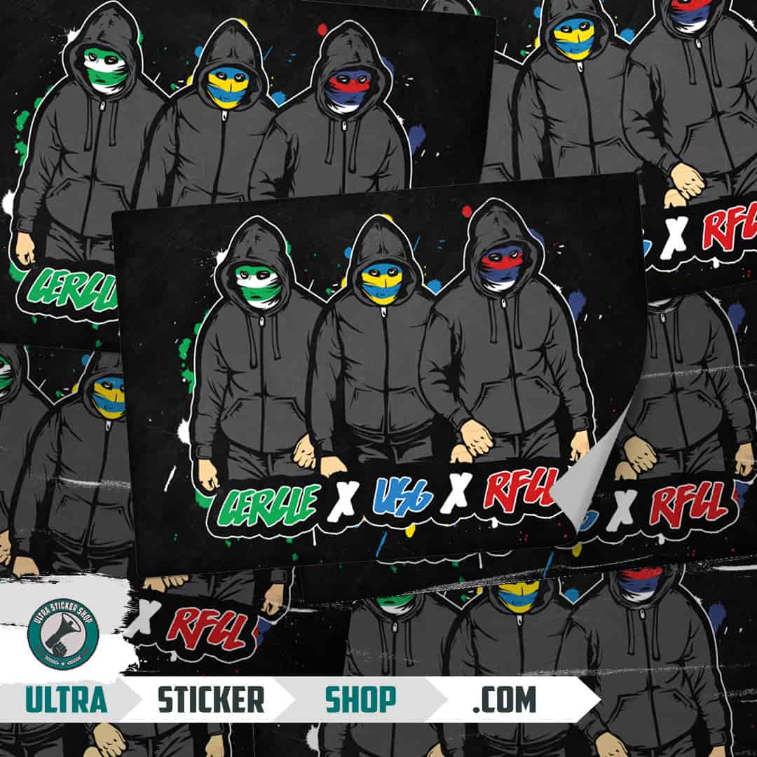 Cercle X USG X RFCL Autocollants