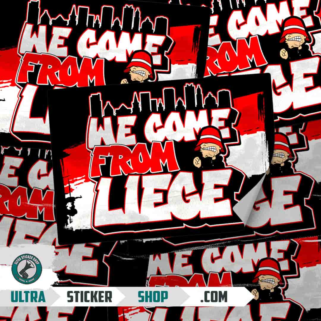 We come from Liege Stickers