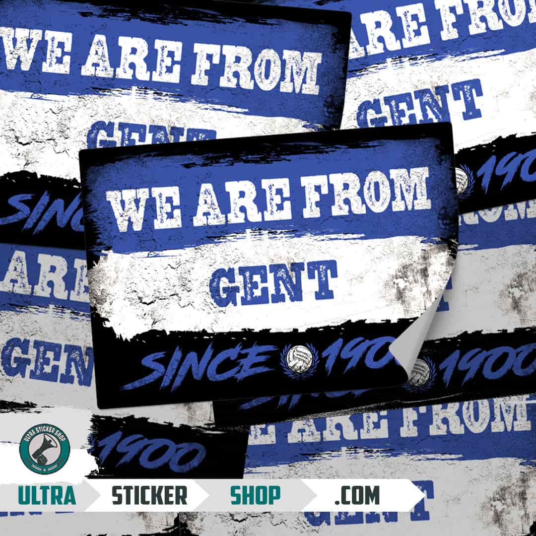 We are from Gent since 1900 Stickers
