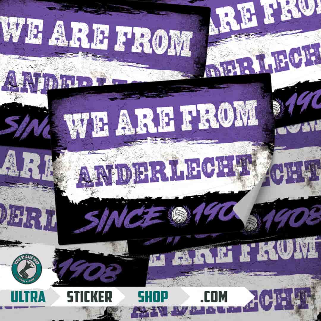 We are from Anderlecht since 1908 Autocollants