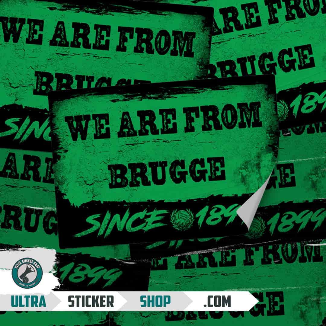 We are from Brugge since 1899 Stickers