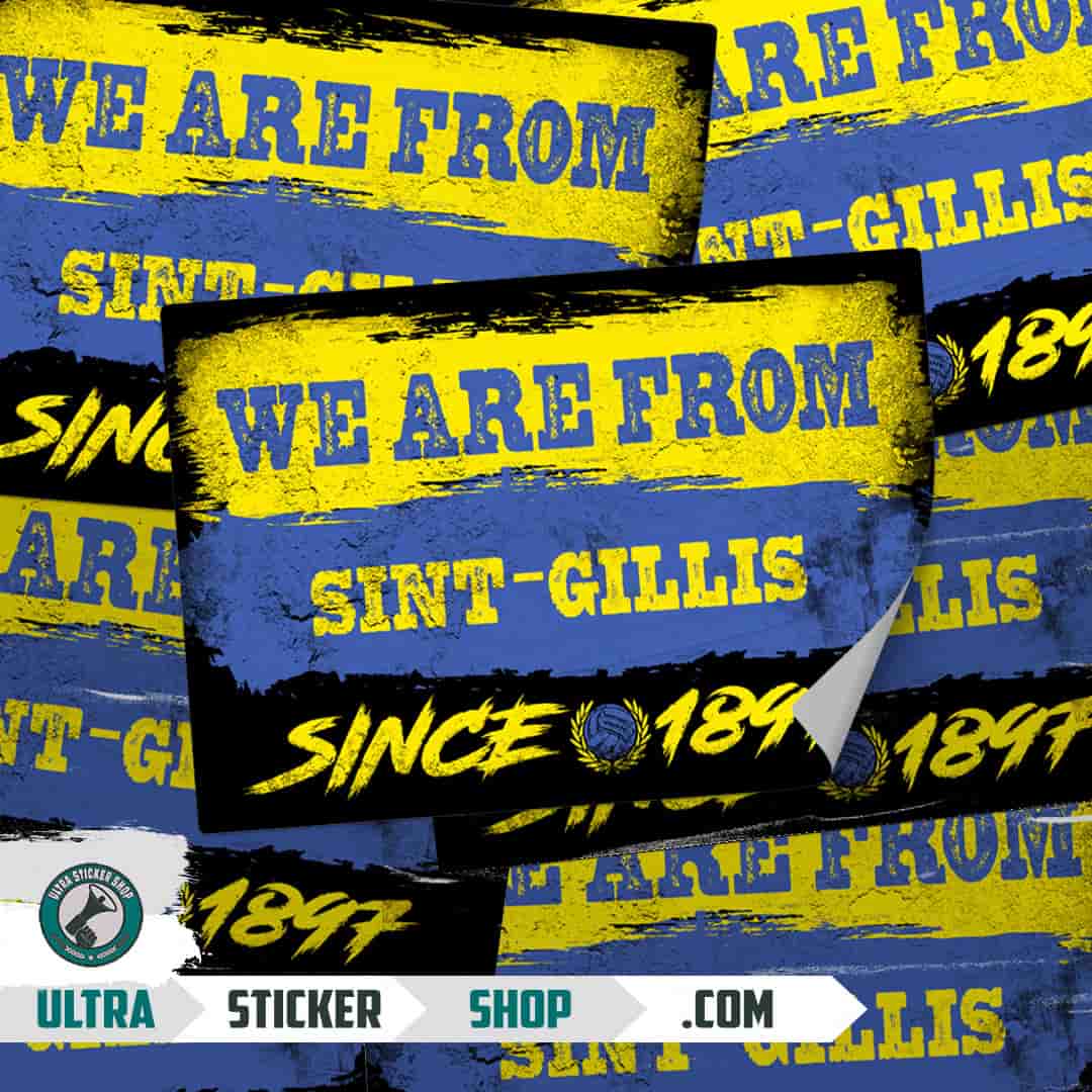 We are from Sint-Gillis since 1897 Autocollants