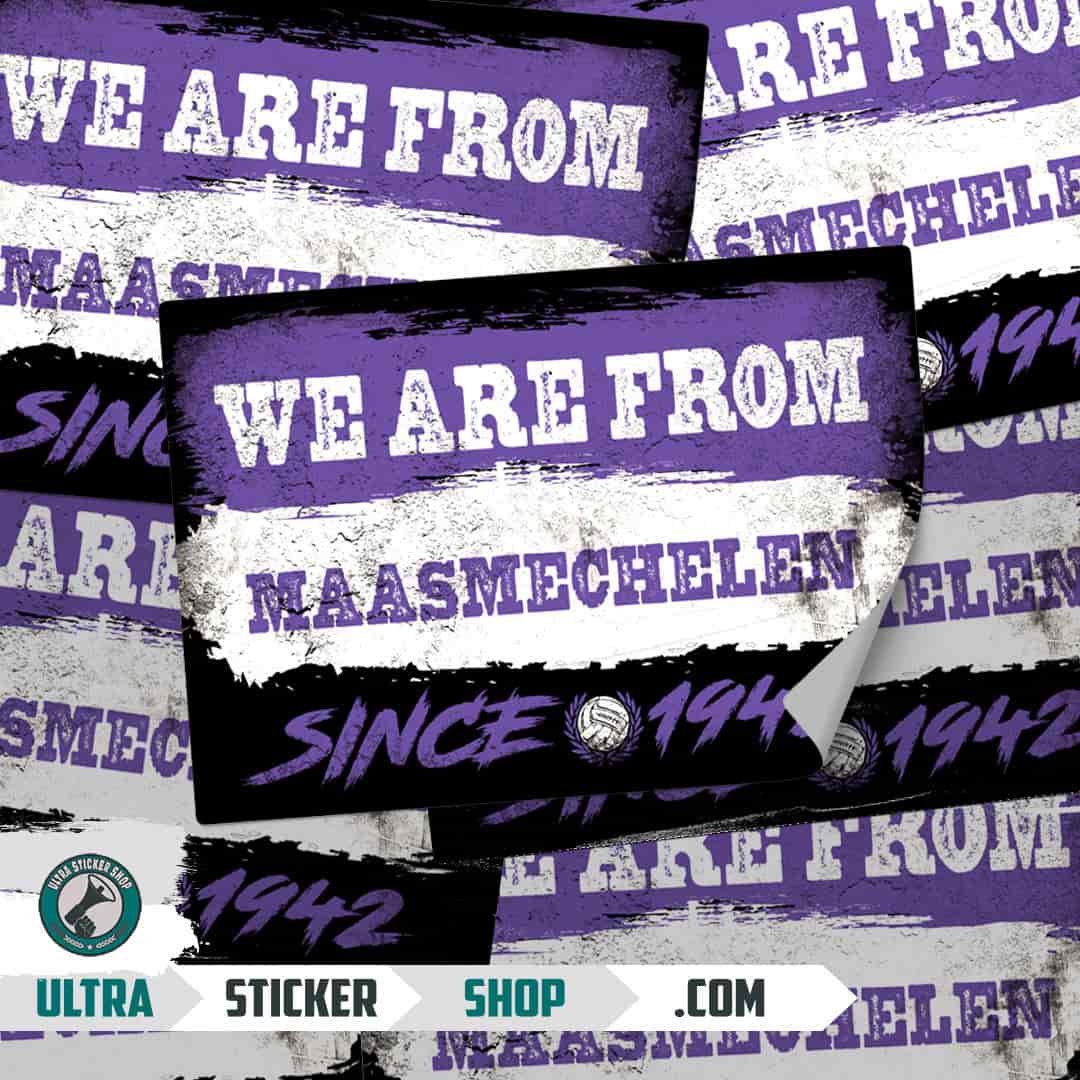 We are from Maasmechelen since 1942 Stickers