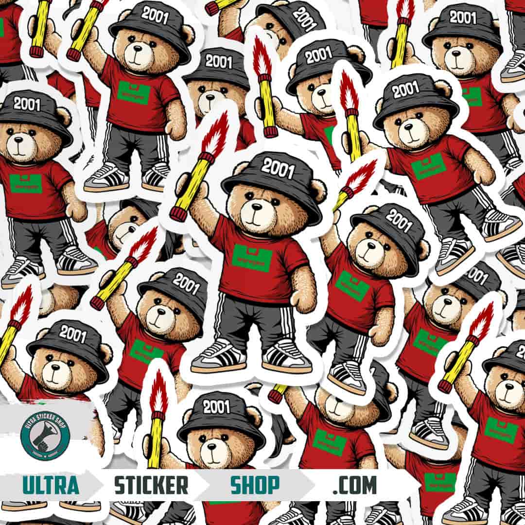 Waregem 2001 bear Stickers