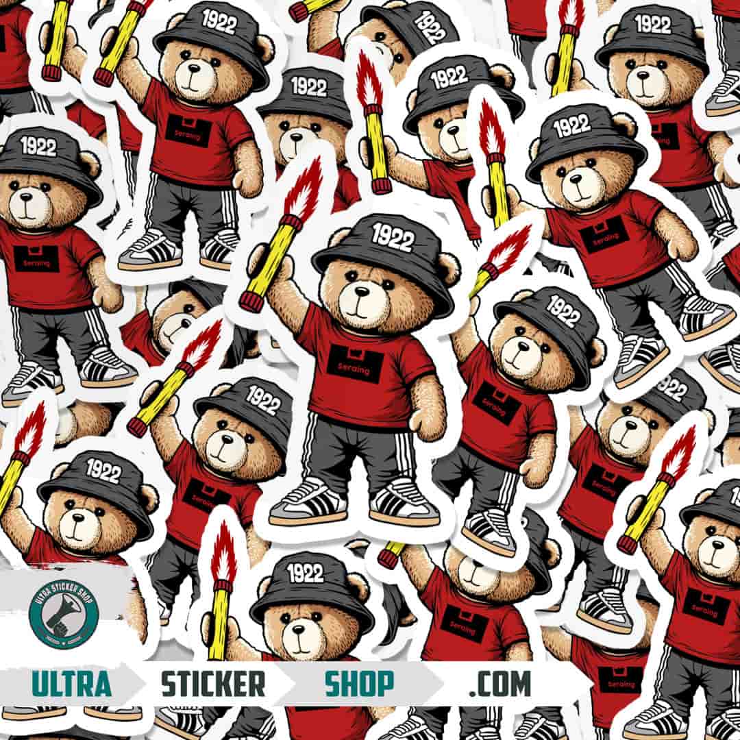 Seraing 1922 bear Stickers
