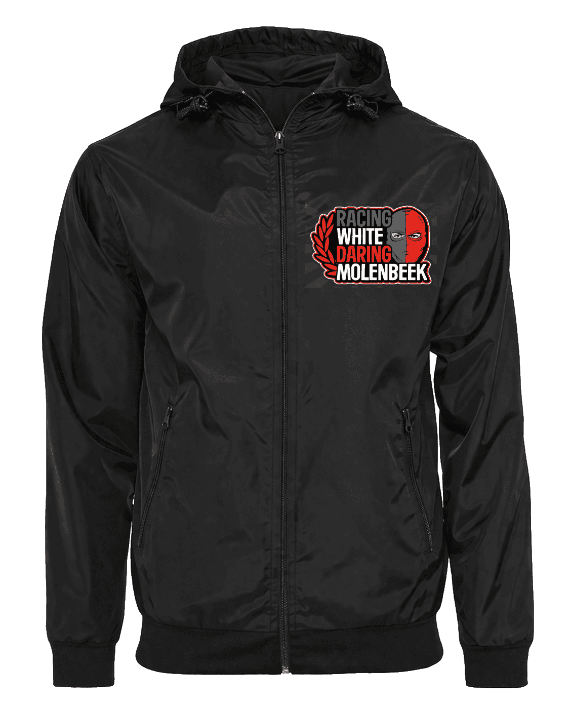 Racing White Daring Molenbeek Veste avec cagoule amovible