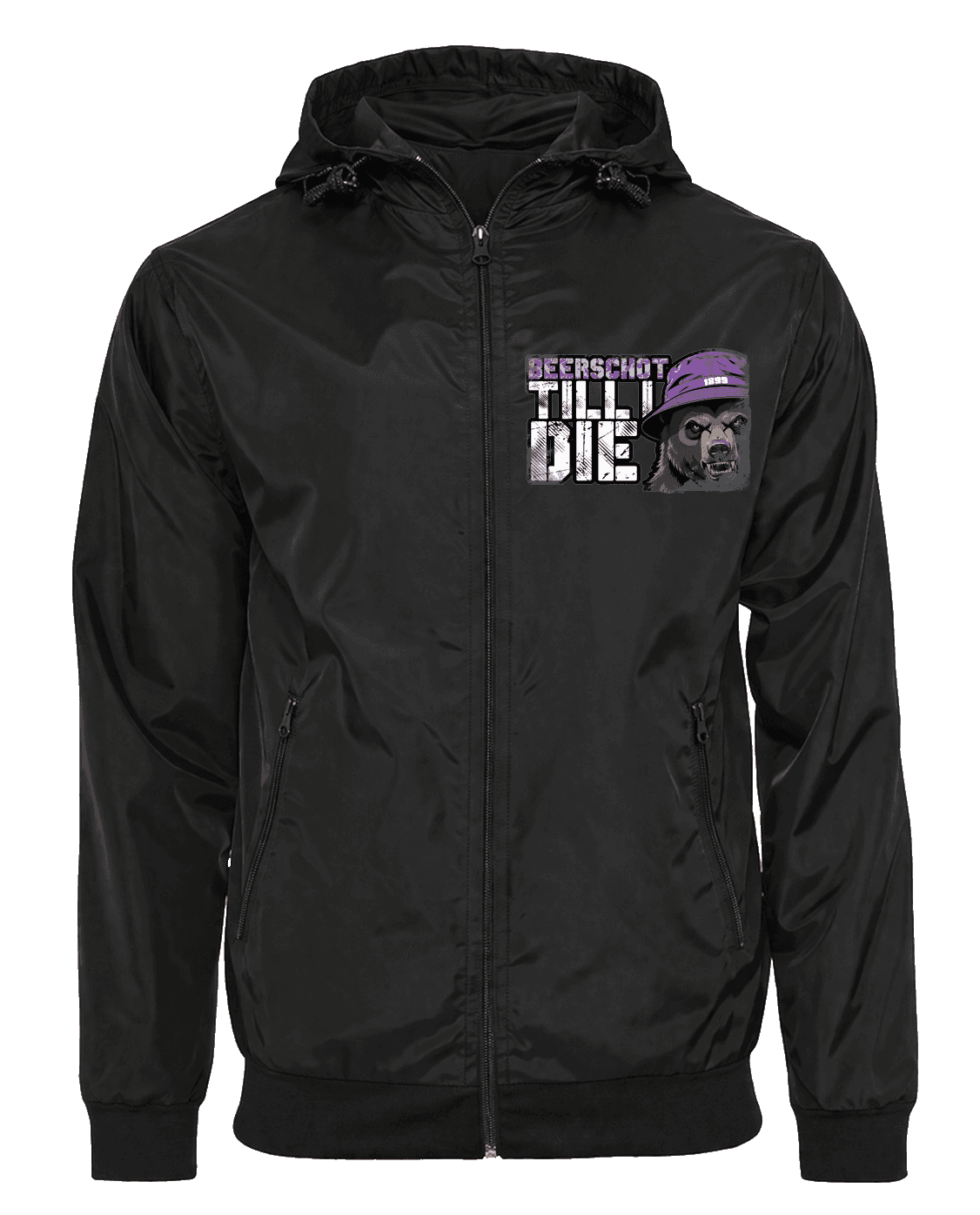 Beerschot till I Die Jas met afritsbare bivakmuts