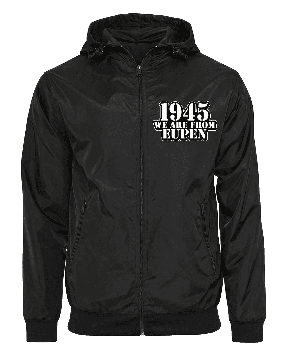 1945 We are from Eupen Veste avec cagoule amovible