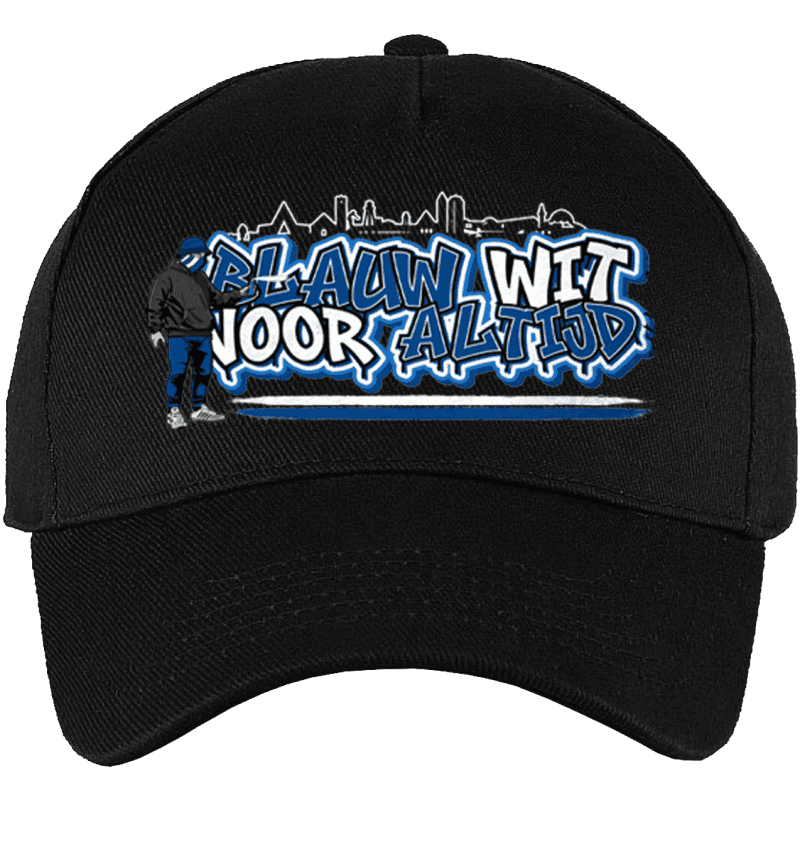 Blauw wit voor altijd Pet