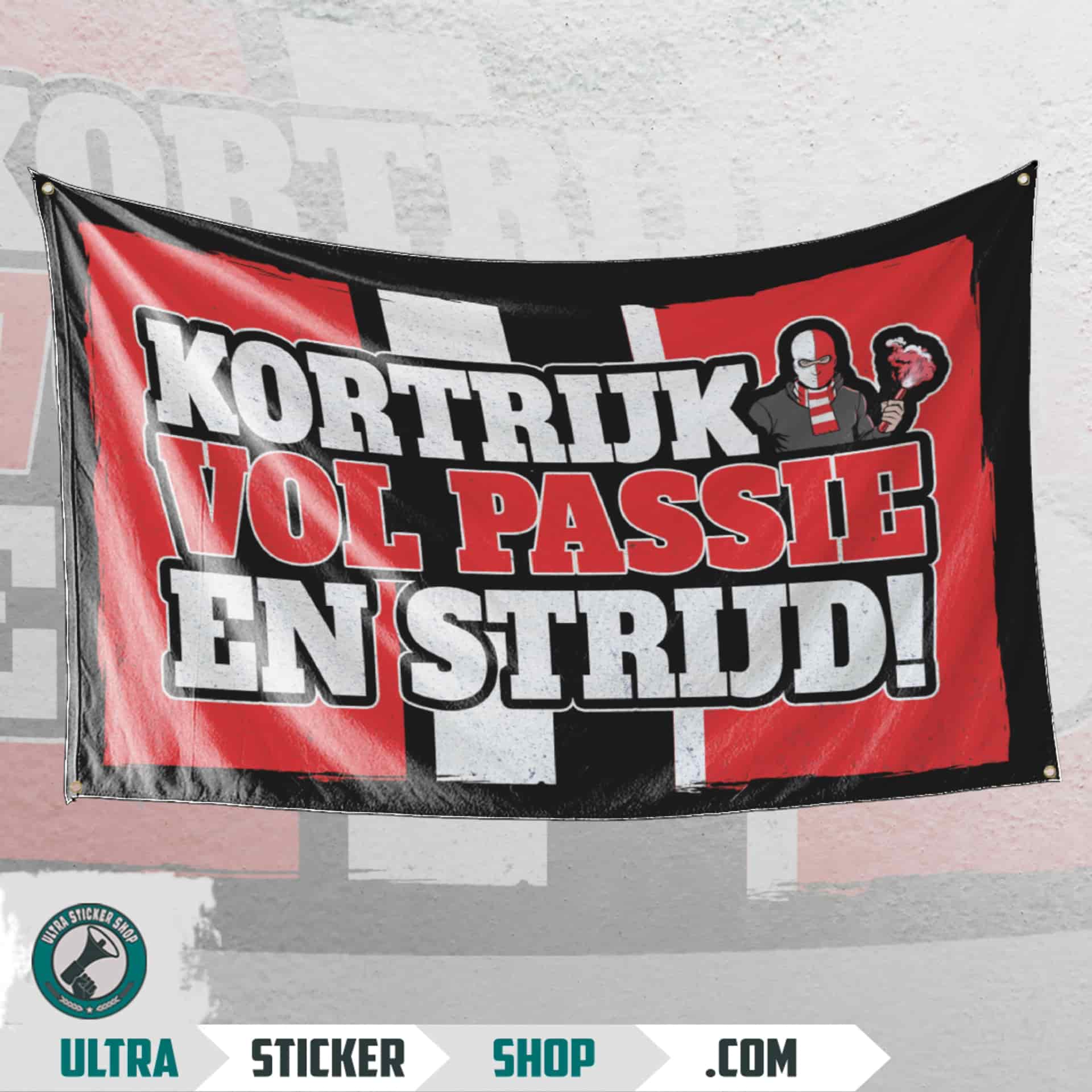 Kortrijk vol passie en strijd Drapeau