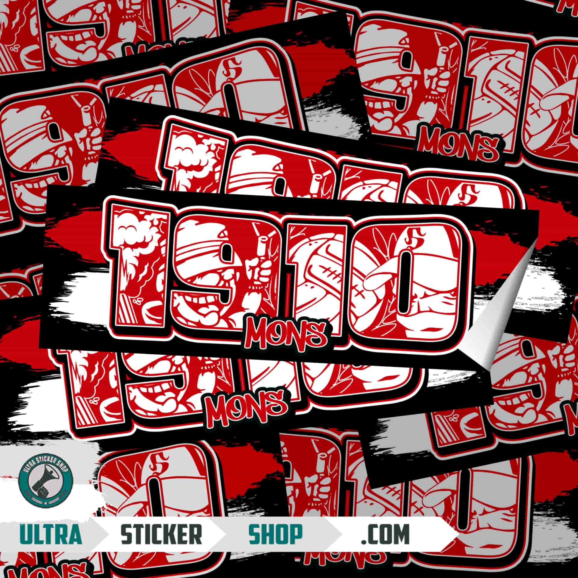 1910 Mons Stickers