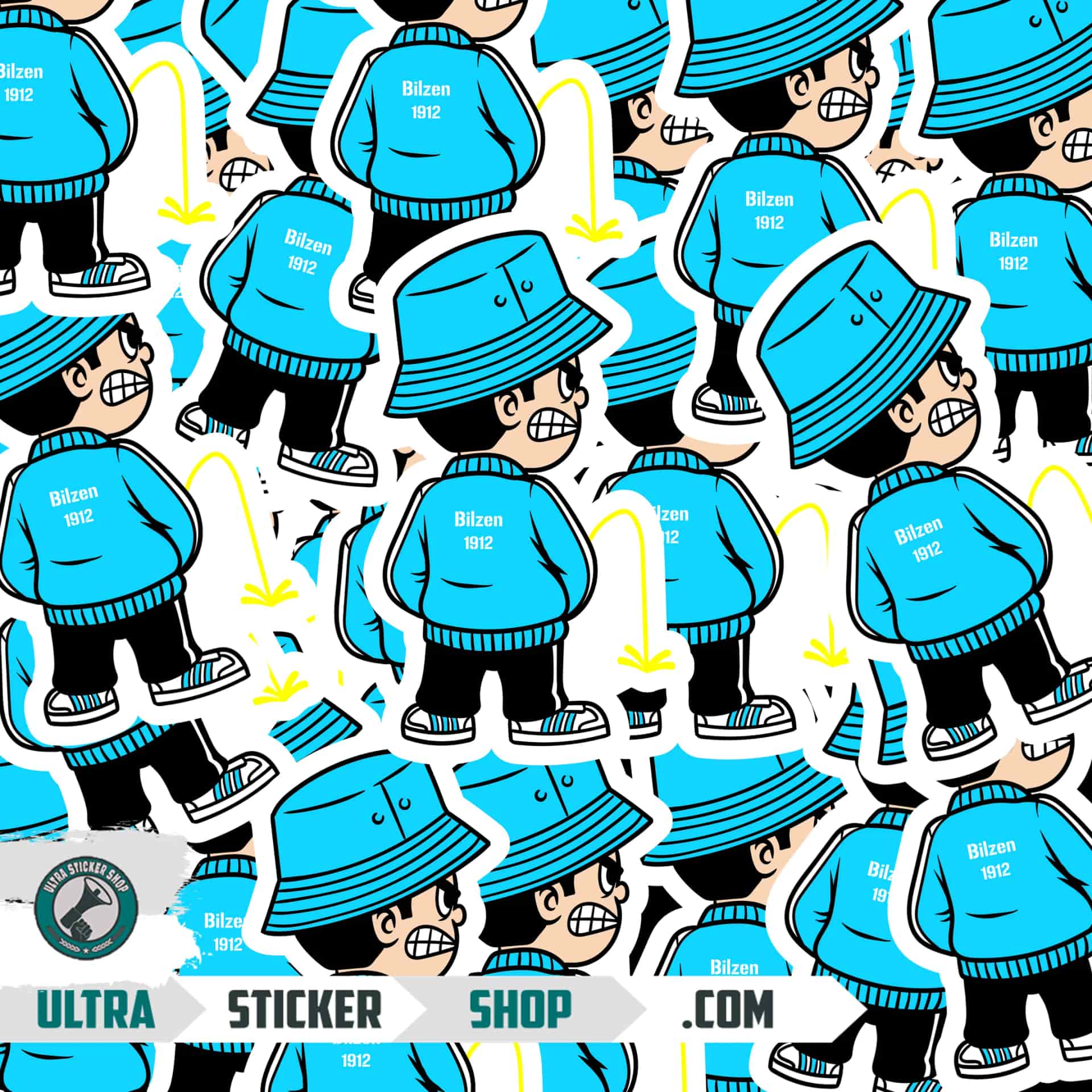 Bilzen 1912 Pee Kid Stickers