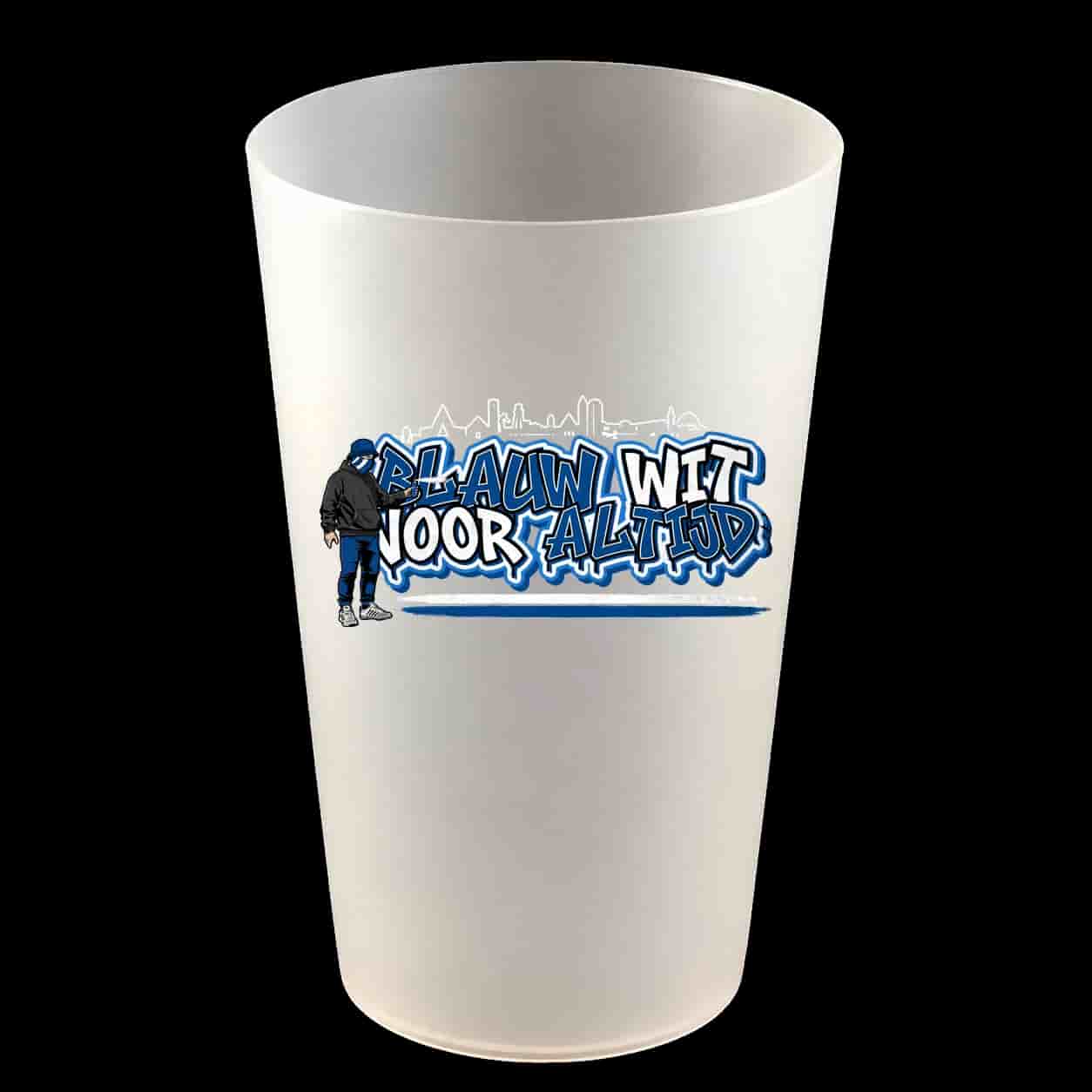 Blauw wit voor altijd Hardcup