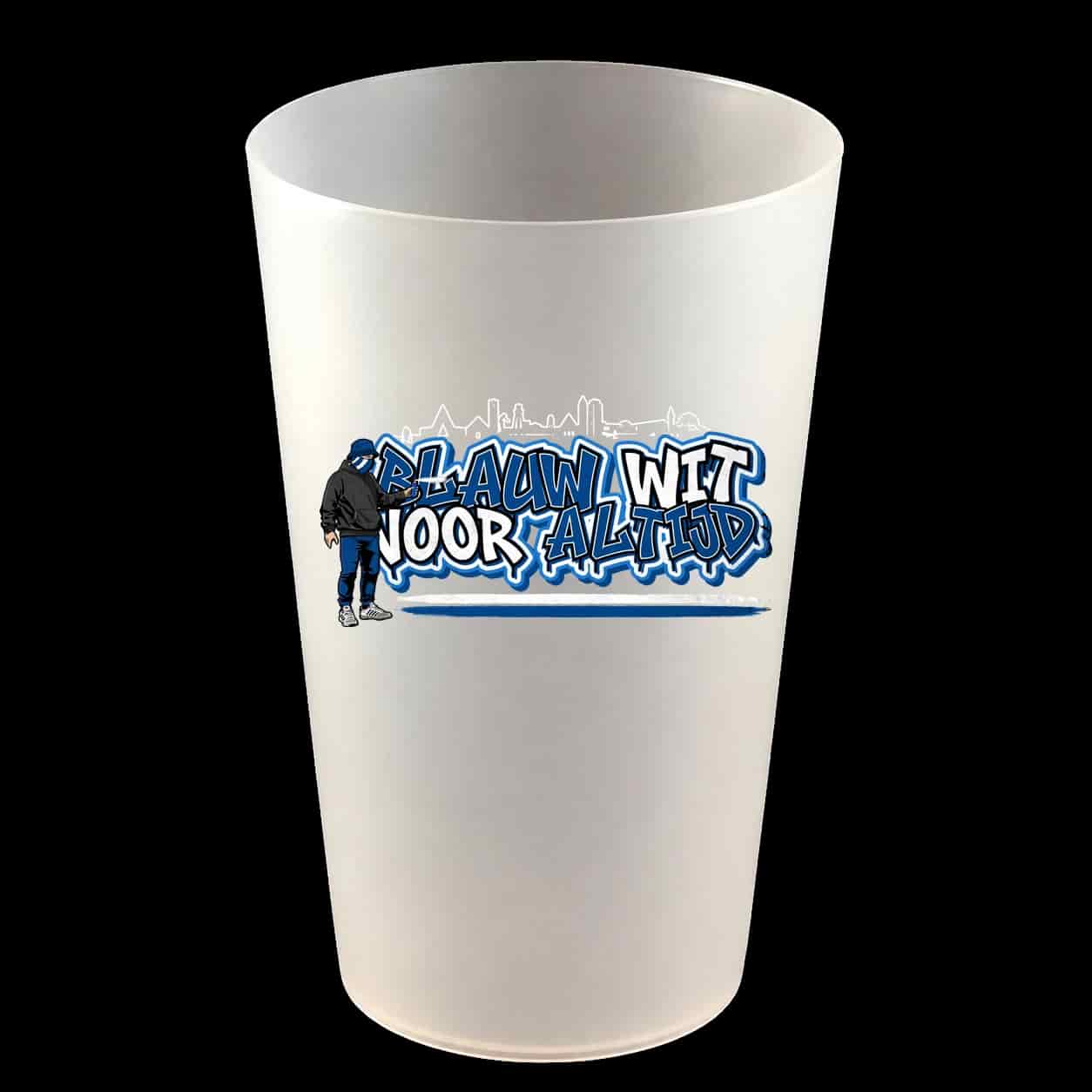 Blauw wit voor altijd Hardcup