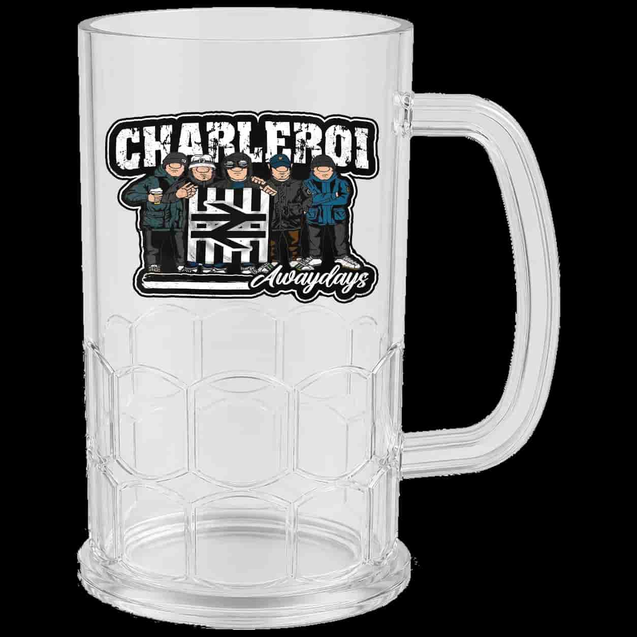 Charleroi awaydays Chope à bière