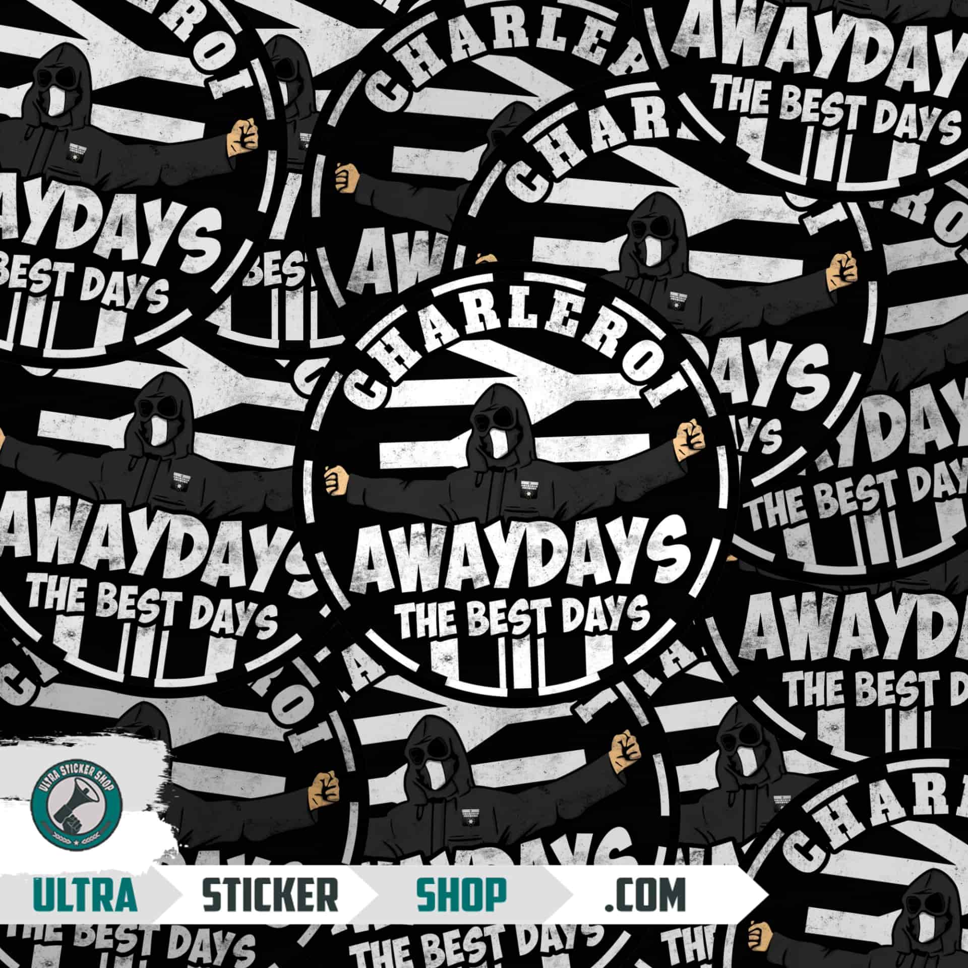 Charleroi awaydays the best days Autocollants