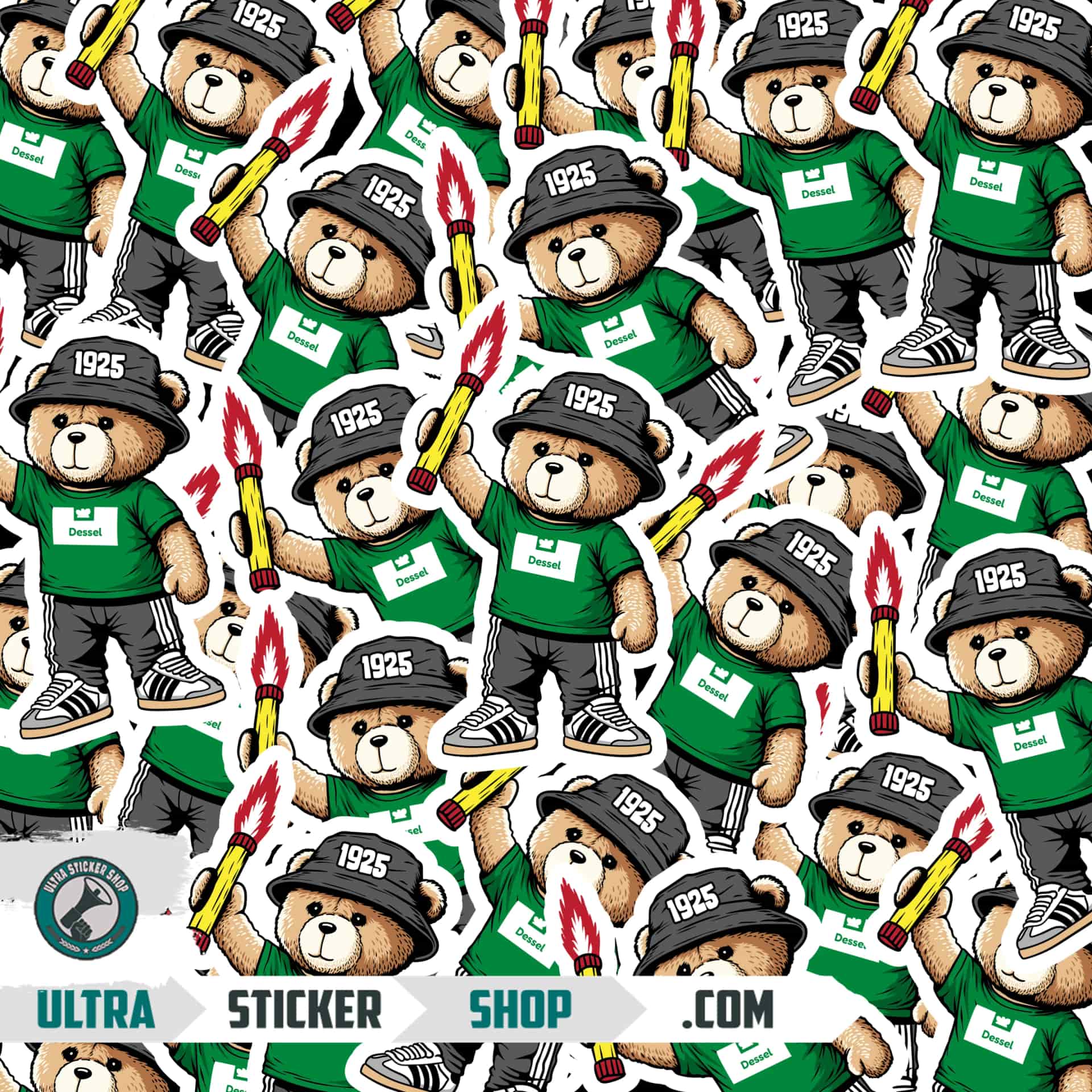 Dessel 1925 bear Stickers