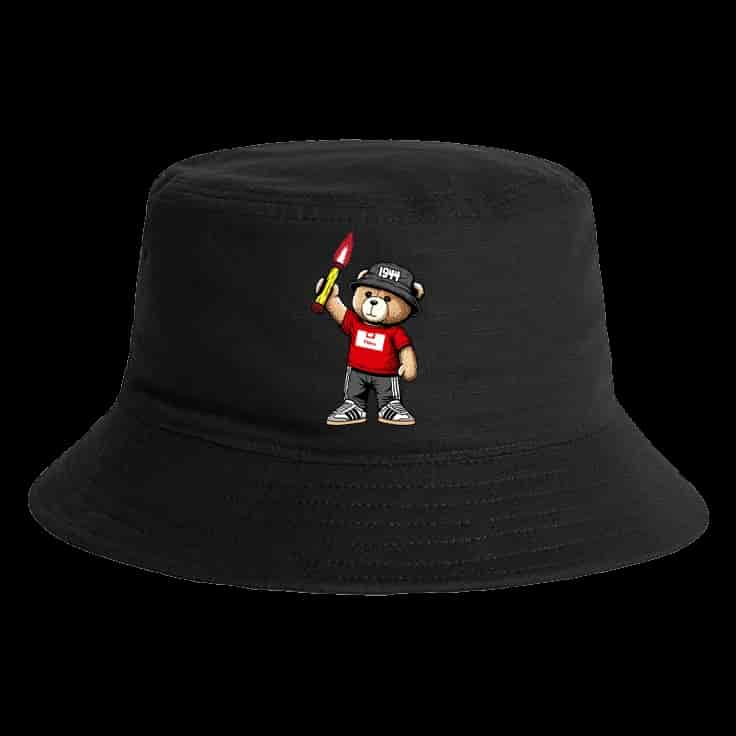 Flénu 1944 bear Bucket Hat