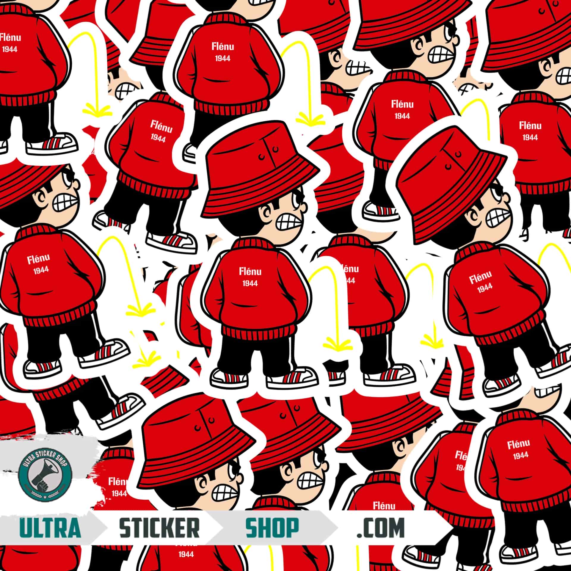 Flénu 1944 Pee Kid Stickers