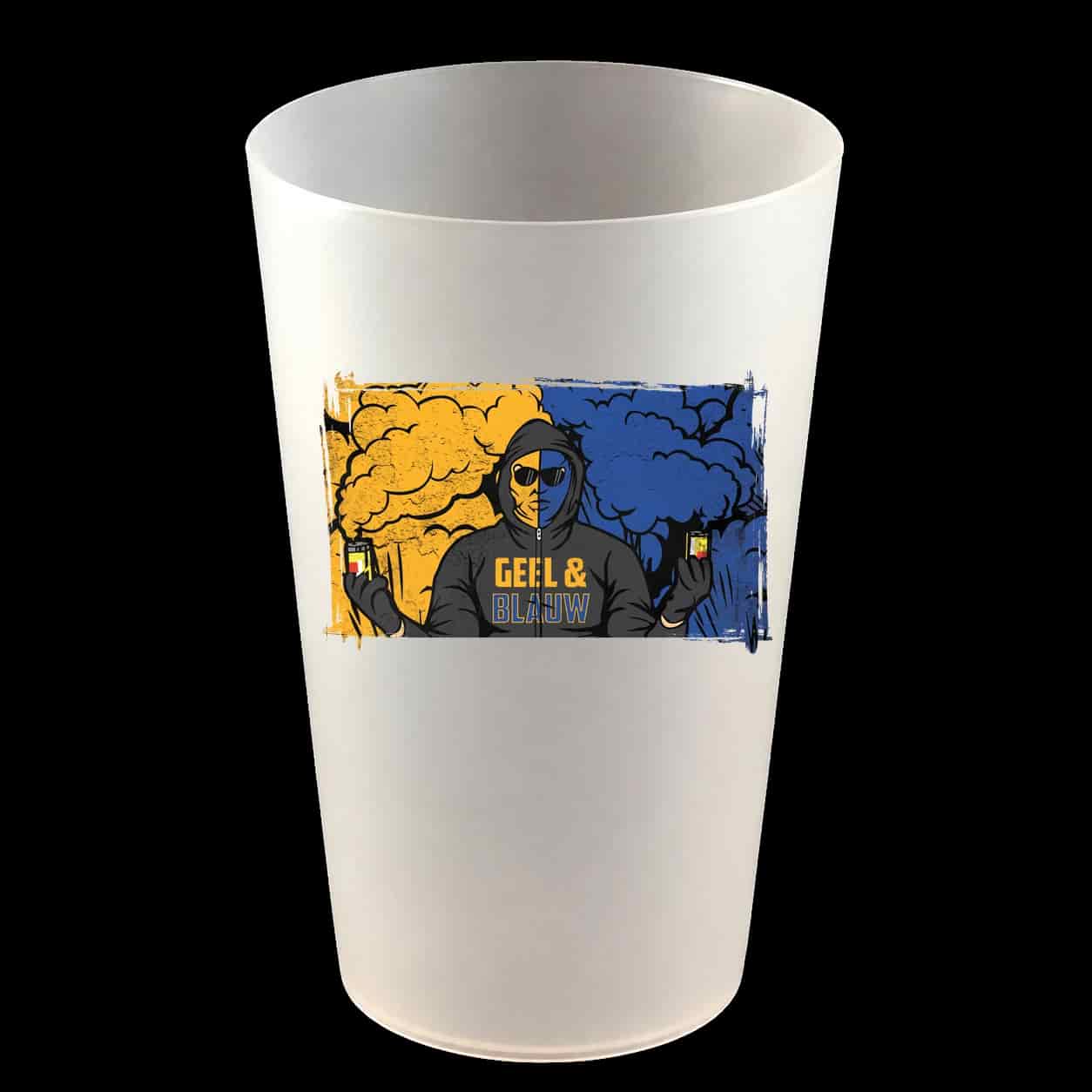 Geel & Blauw Hardcup