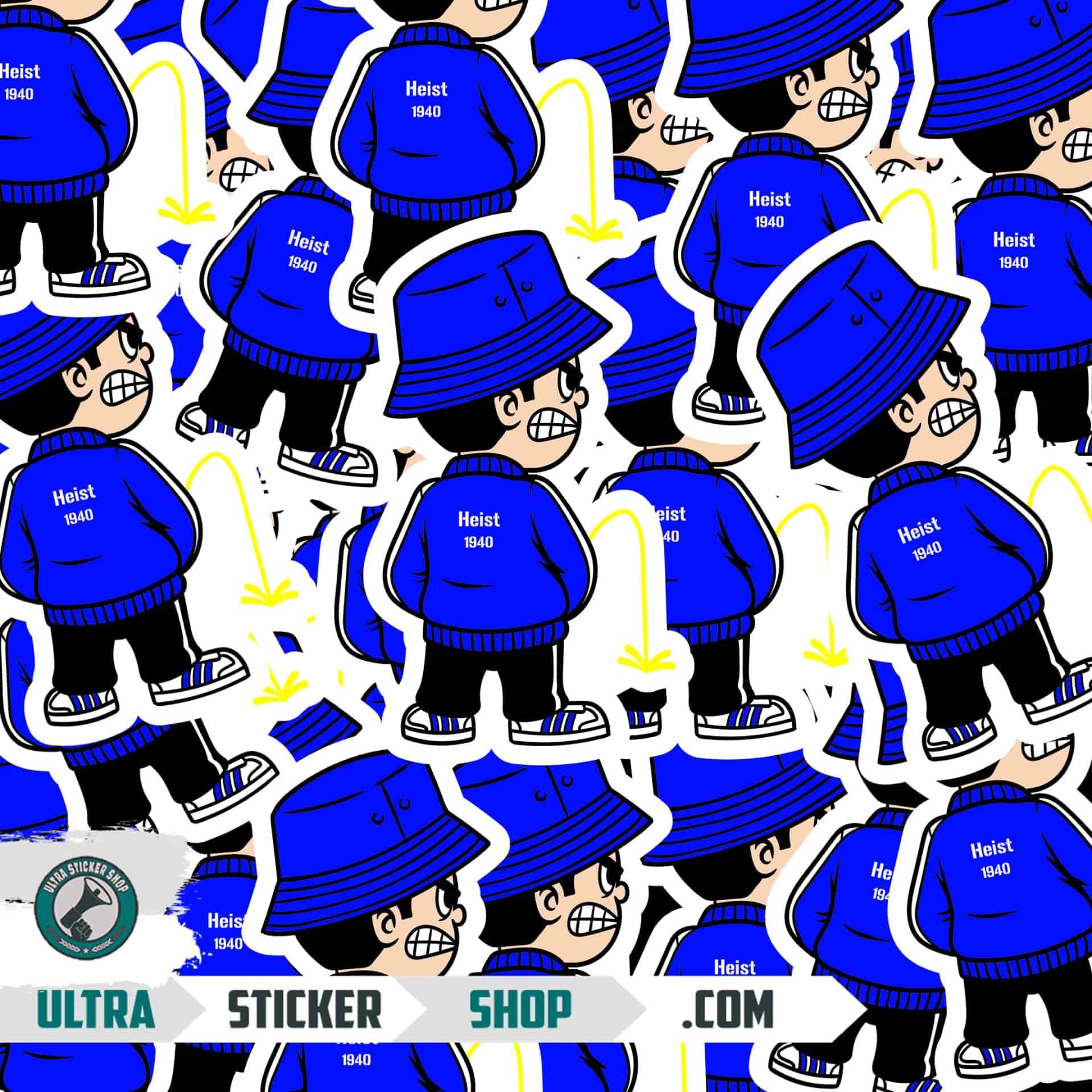 Heist 1940 Pee Kid Stickers