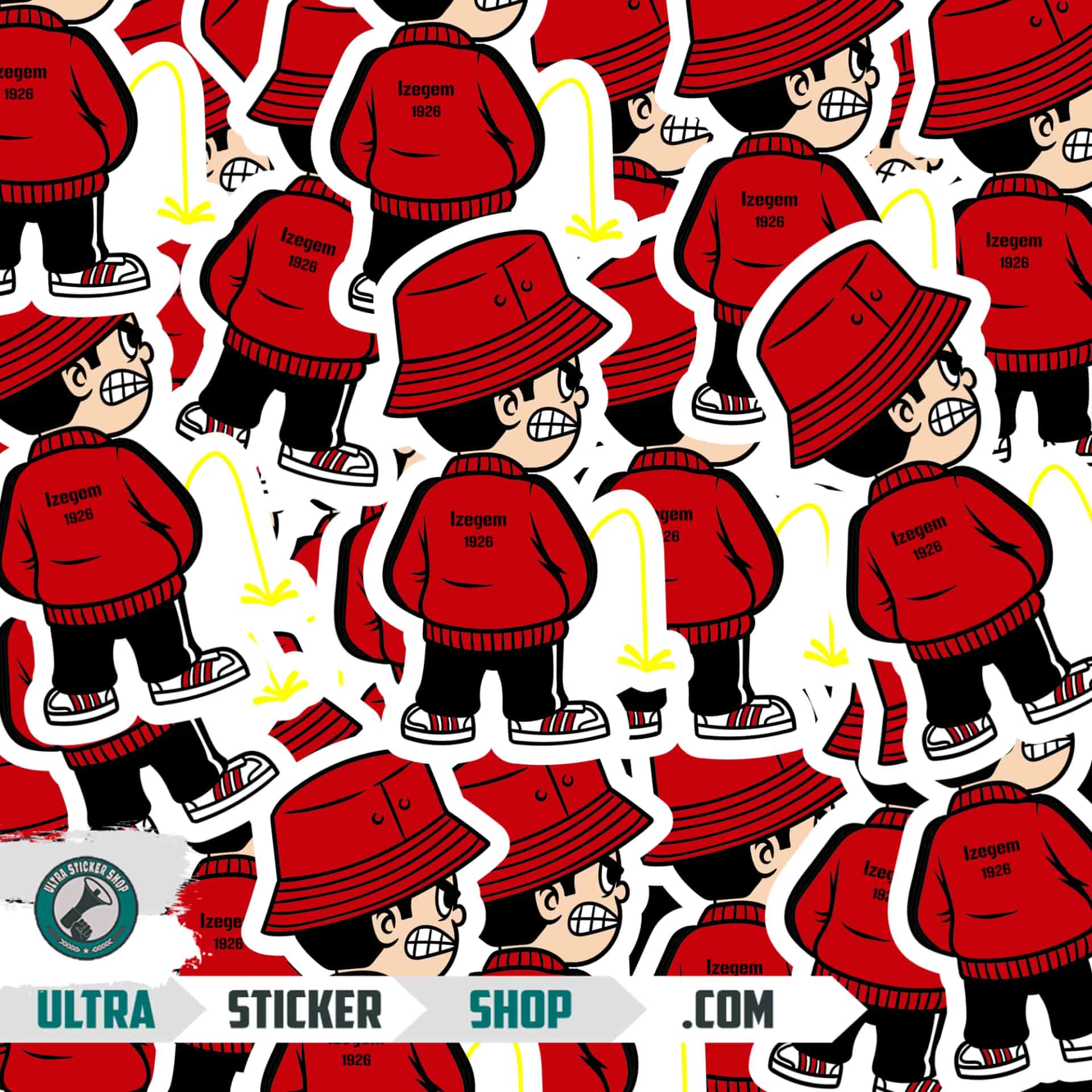 Izegem 1926 Pee Kid Stickers