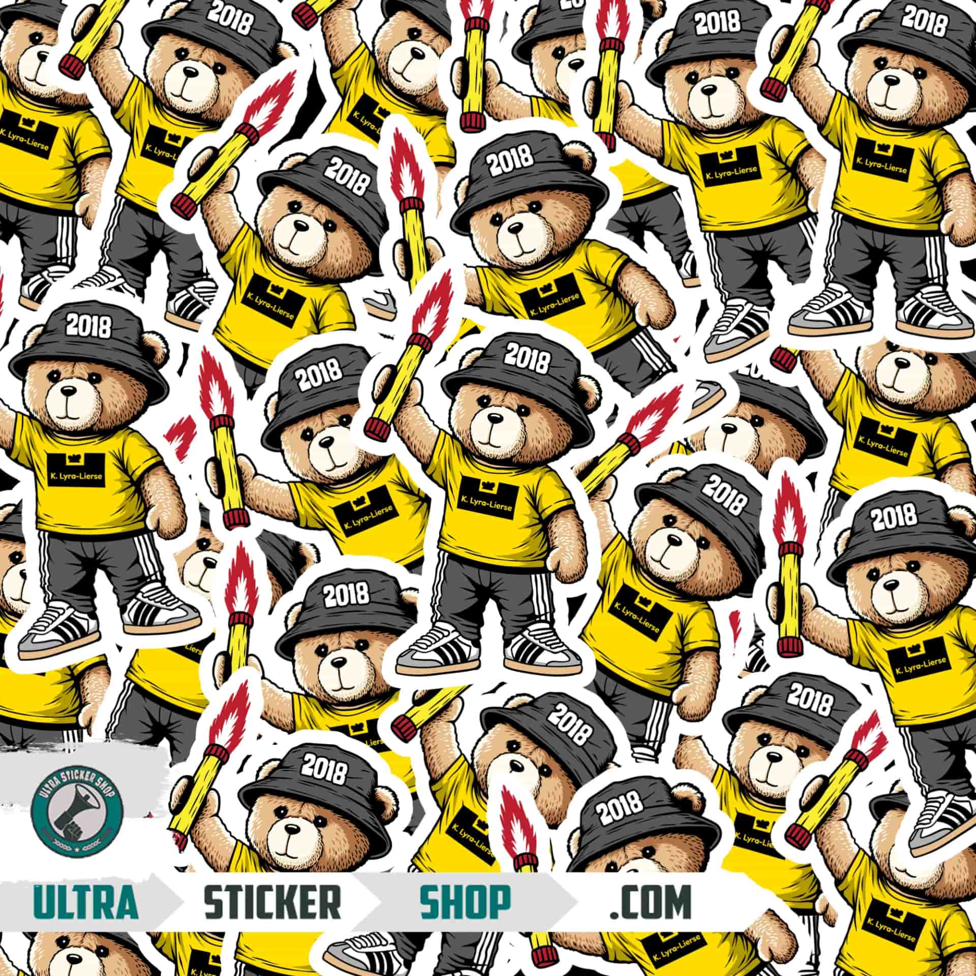 K. Lyra-Lierse 2018 bear Stickers