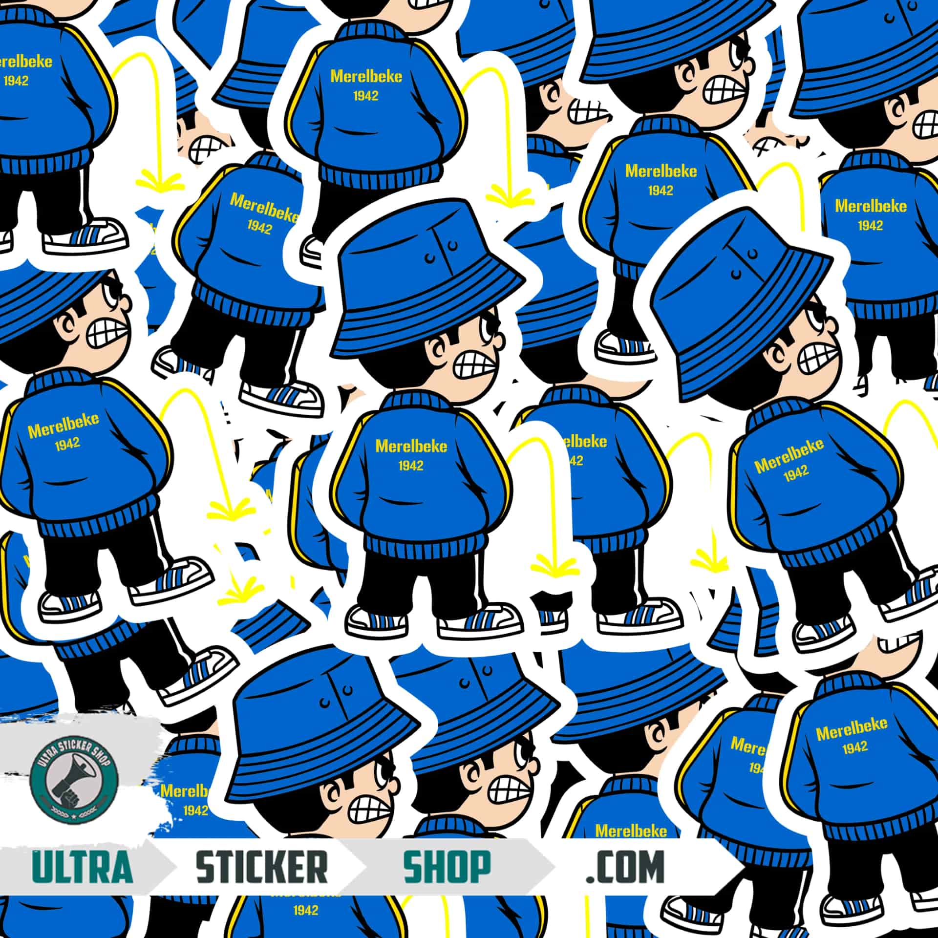 Merelbeke 1942 Pee Kid Stickers