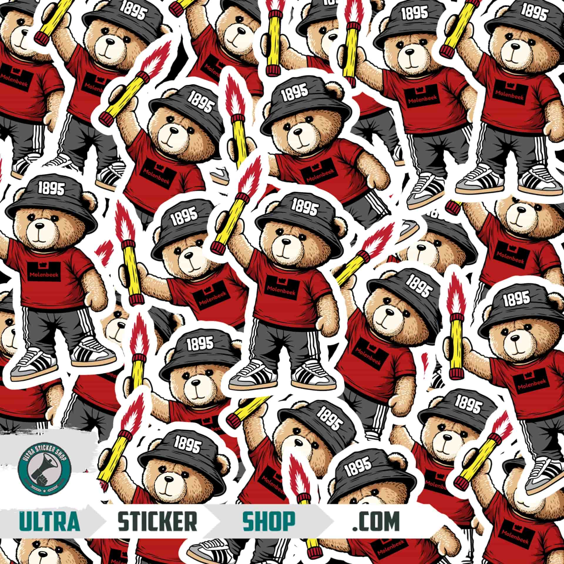 Molenbeek 2015 bear Stickers